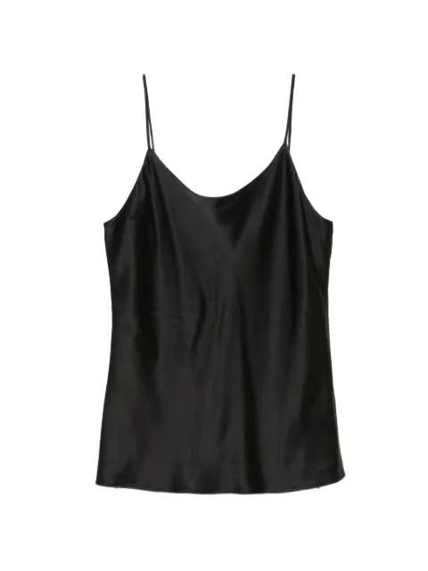 Max Mara Top in raso con spalline sottili
