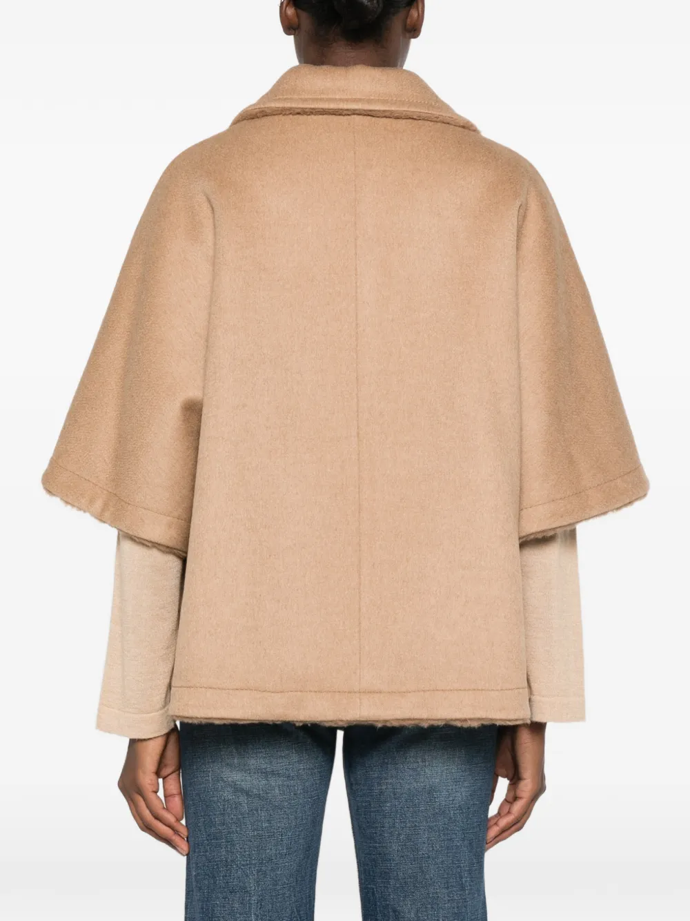 Max Mara Cape leren muiltjes Beige