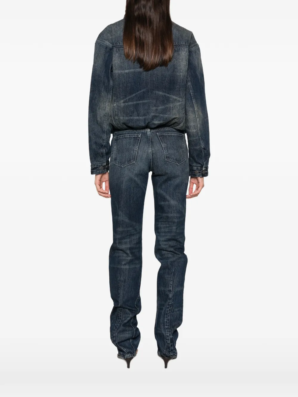 Diesel Denim jack Blauw