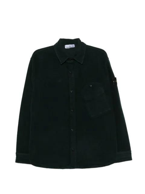 Stone Island Compass-patch corduroy shirt