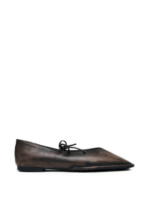 ALOHAS bow-detail square-toe ballet flats