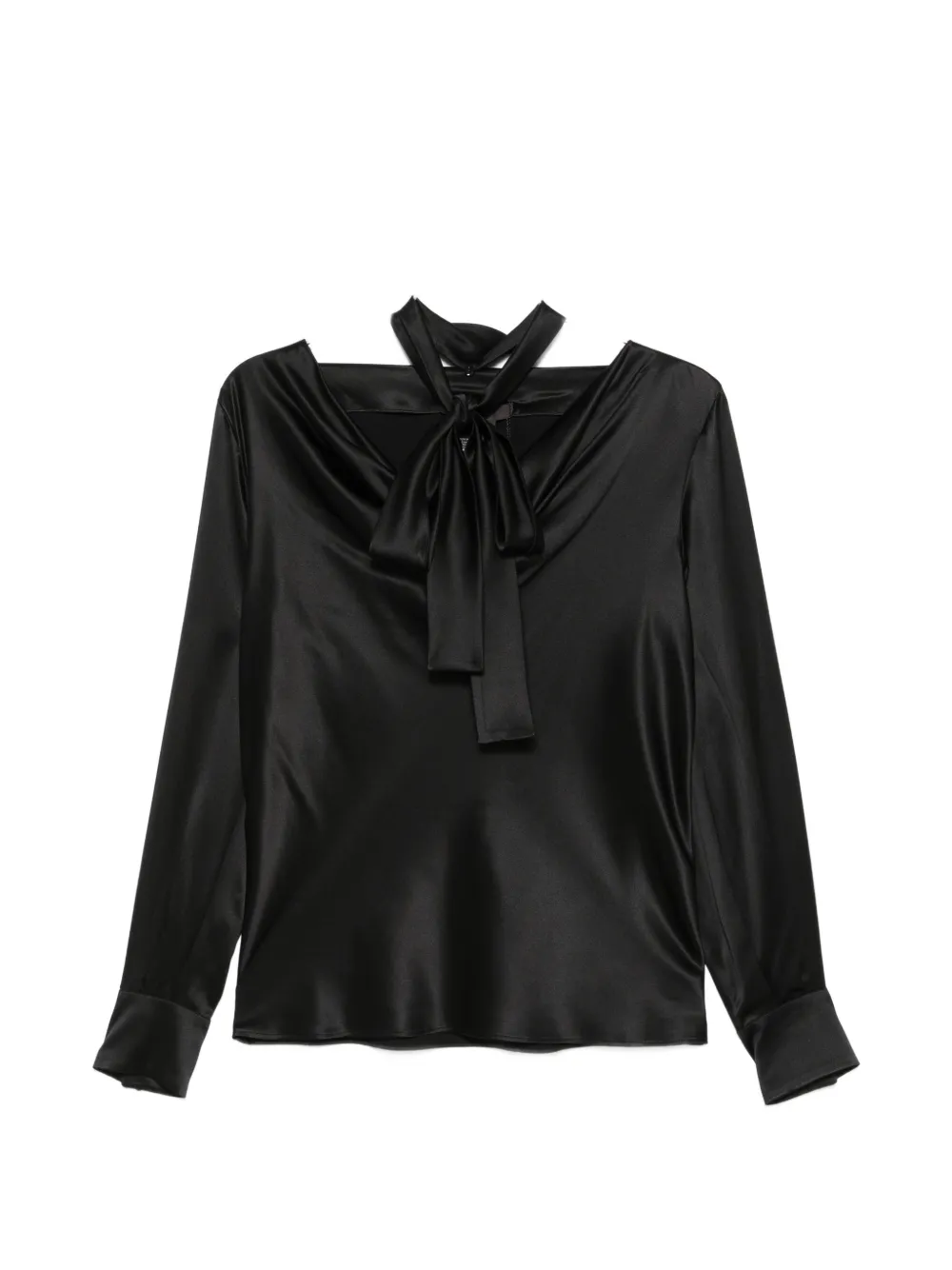 Max Mara draped blouse - Schwarz