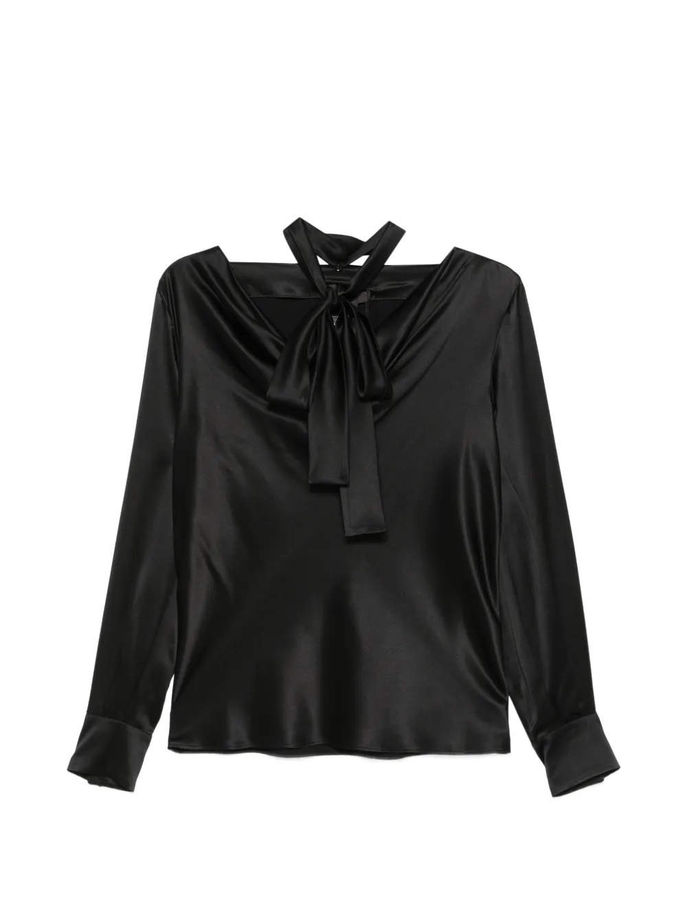 Max Mara draped blouse - Nero