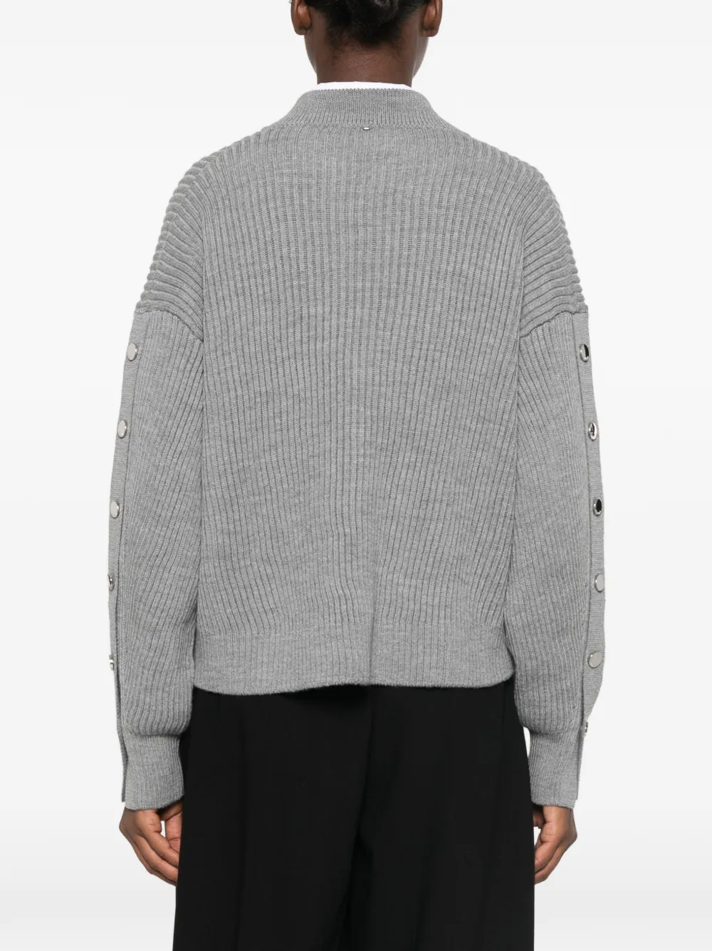 Sportmax Ribgebreide trui Grijs