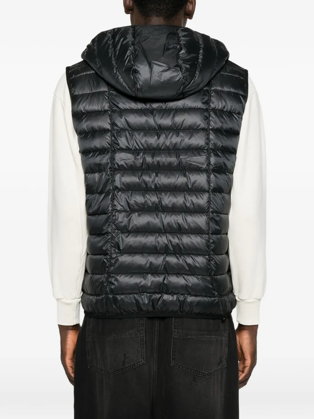 Diesel quilted hooded gilet Zwart