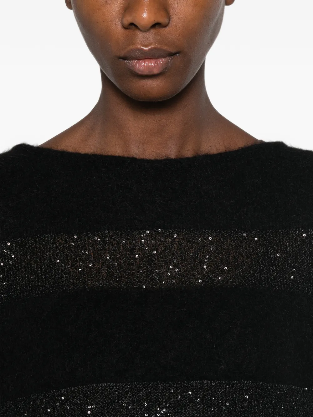 Max Mara sequin-embellished sweater Zwart