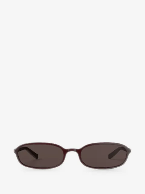 ROTATE BIRGER CHRISTENSEN x Chimi oval-frame burgundy sunglasses
