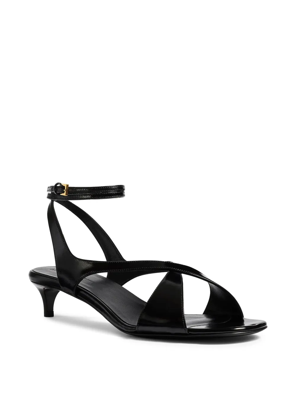 KHAITE Liria kitten heel sandals Zwart