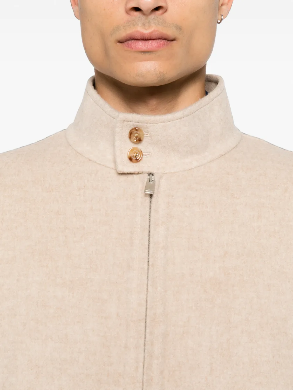 Lardini Jack met hoge hals Beige