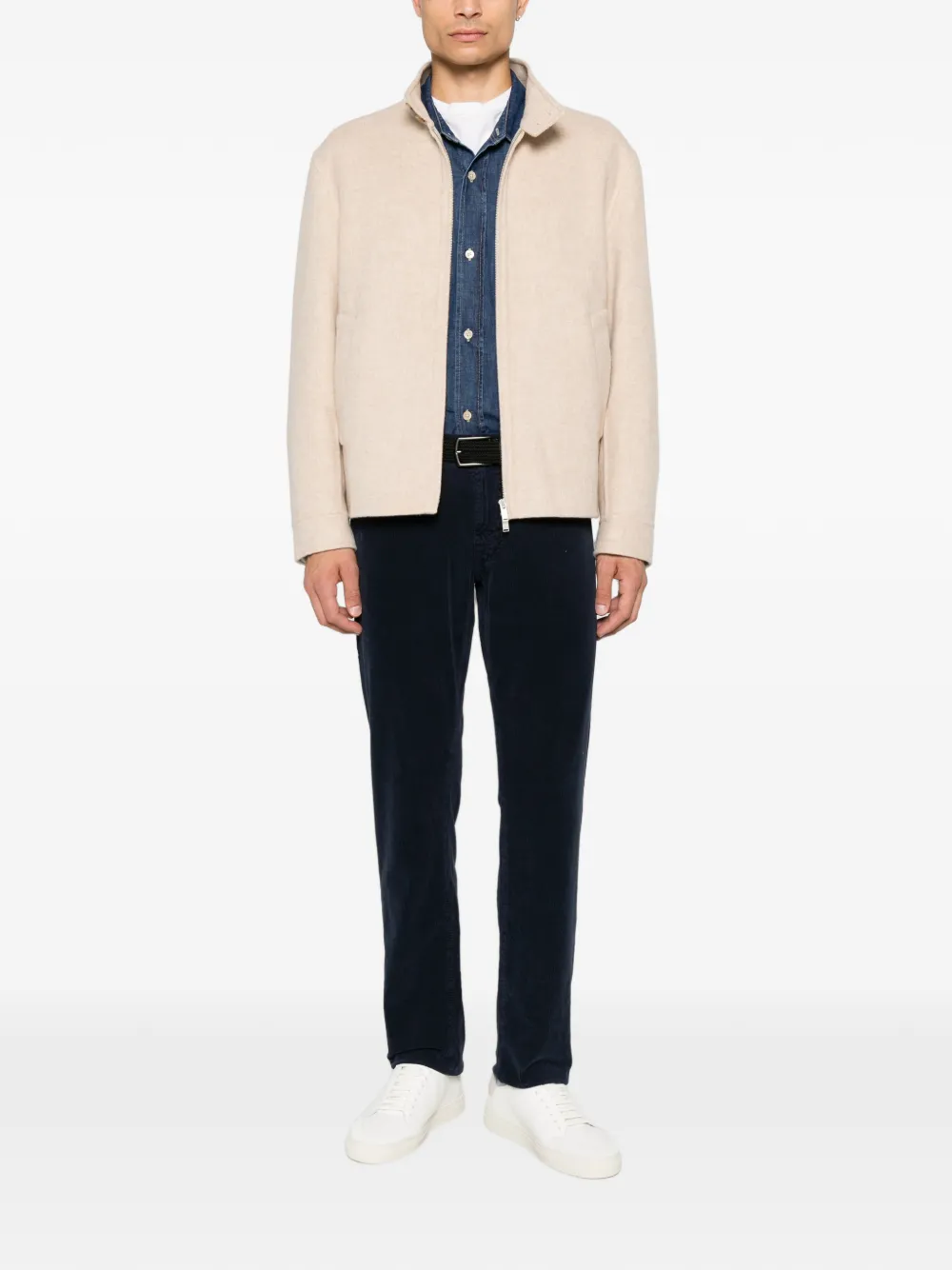 Lardini Jack met hoge hals Beige