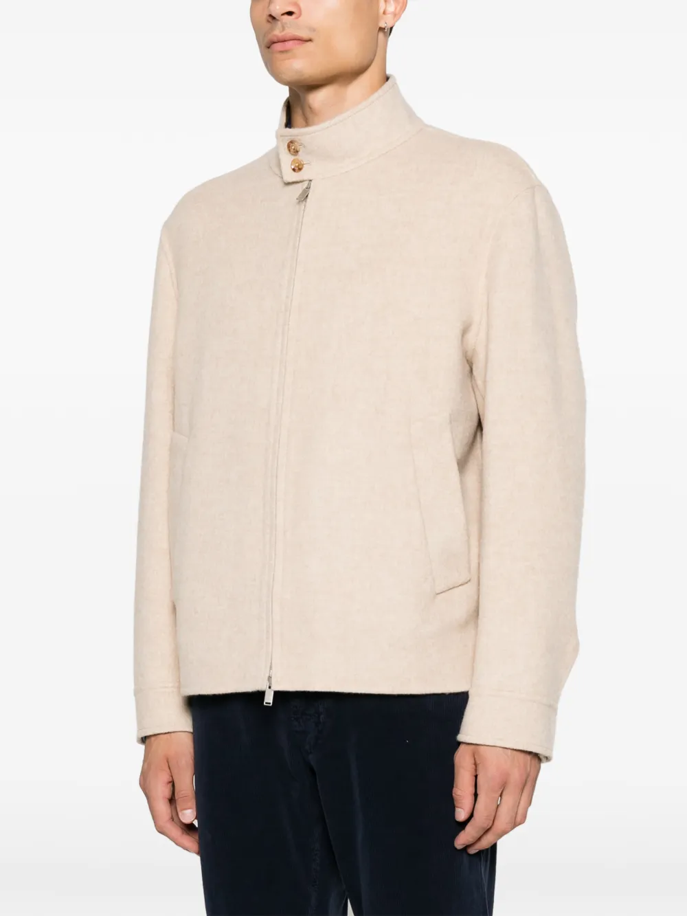 Lardini Jack met hoge hals Beige