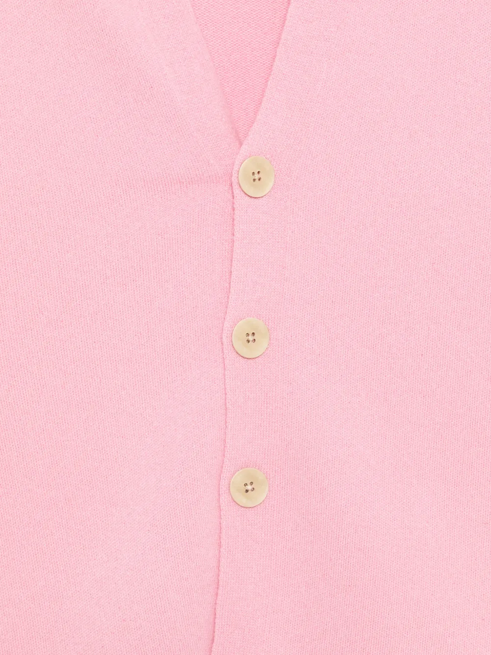 Guest In Residence Button-up vest met V-hals Roze