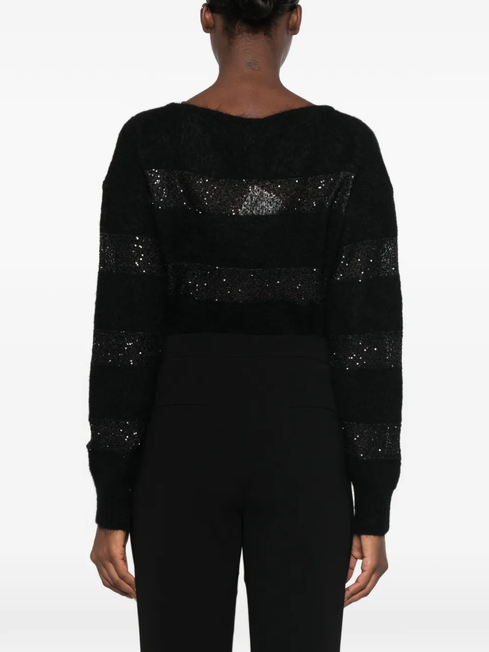 Max Mara concealed-fastening trousers Zwart