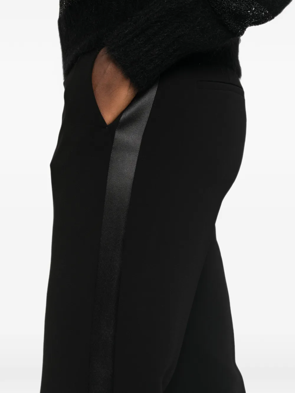 Max Mara concealed-fastening trousers Zwart