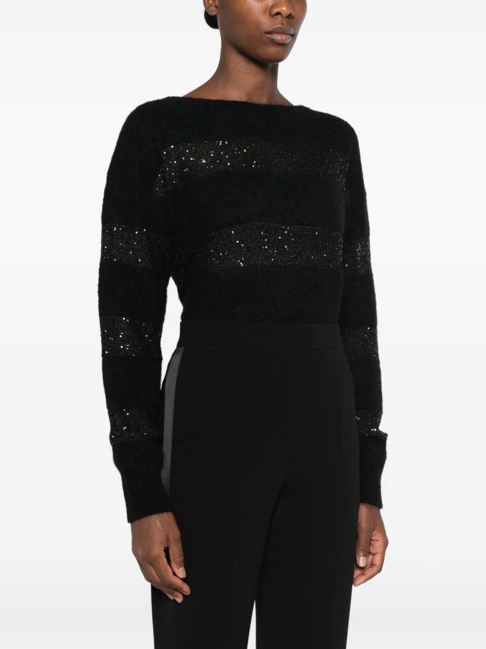 Max Mara concealed-fastening trousers Zwart