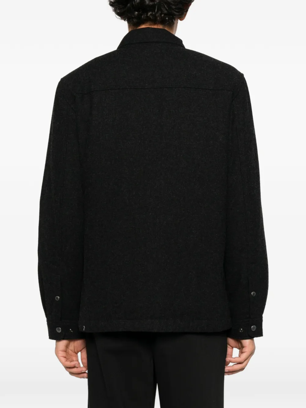 Woolrich button-up jacket Zwart