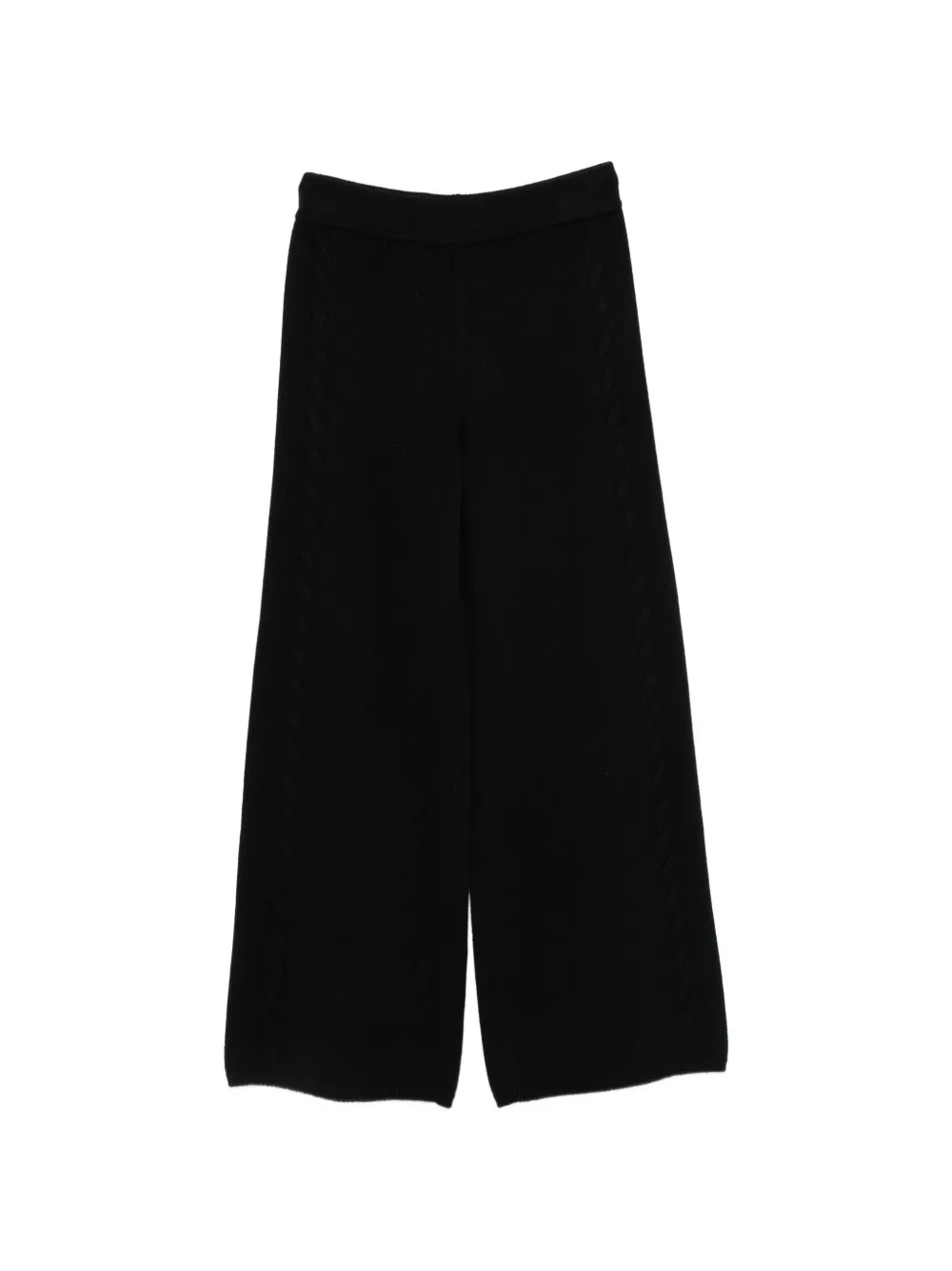 Lisa Yang Olanda cable-knit palazzo pants - Nero