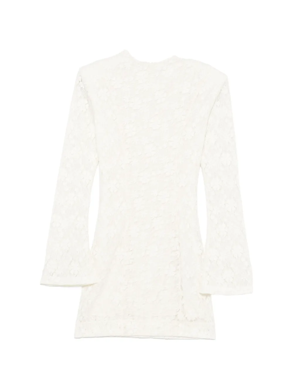ROTATE BIRGER CHRISTENSEN floral-lace long-sleeve mini dress - Toni neutri