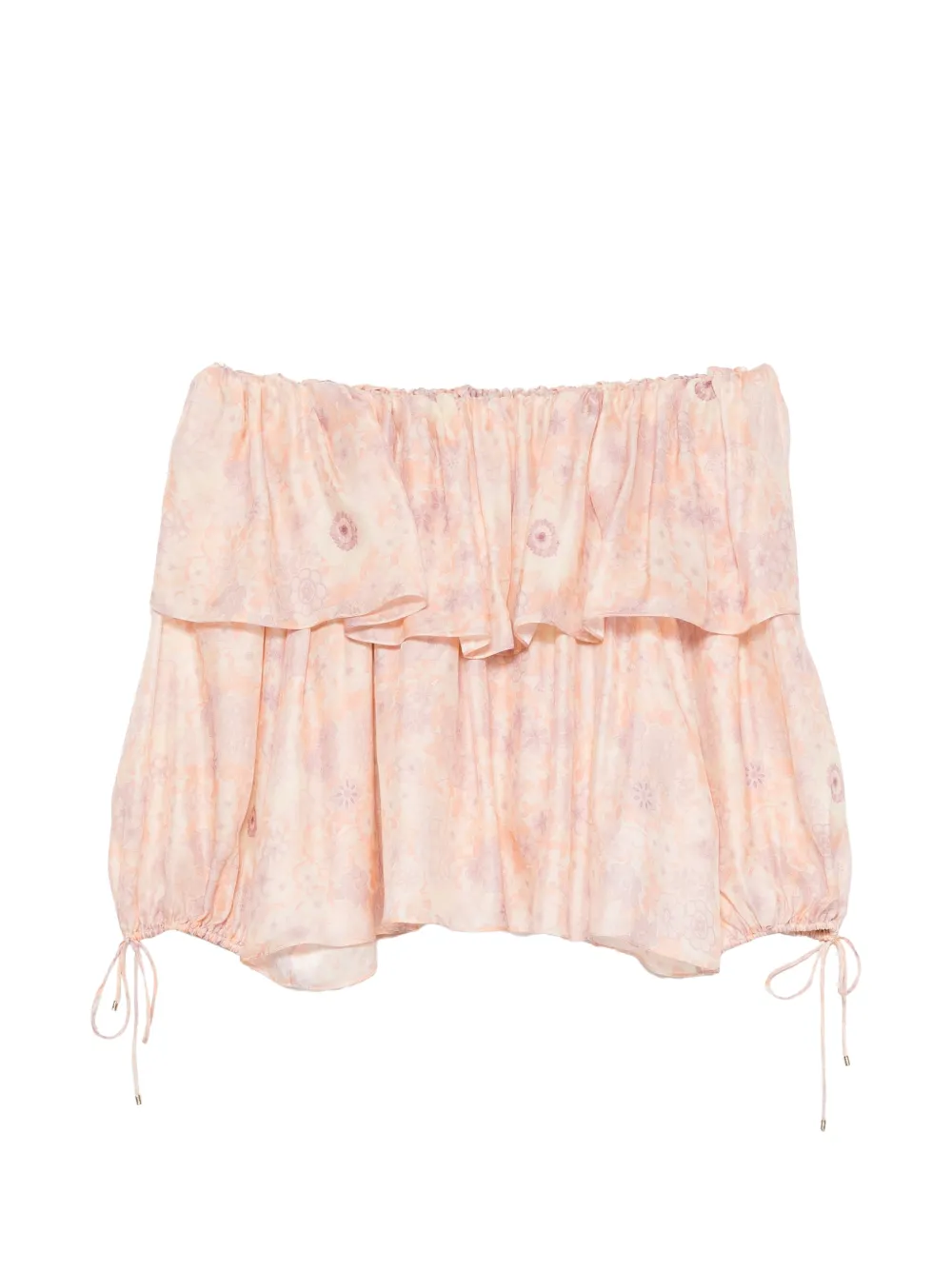 Chloé ruffled off-shoulder blouse - Rosa