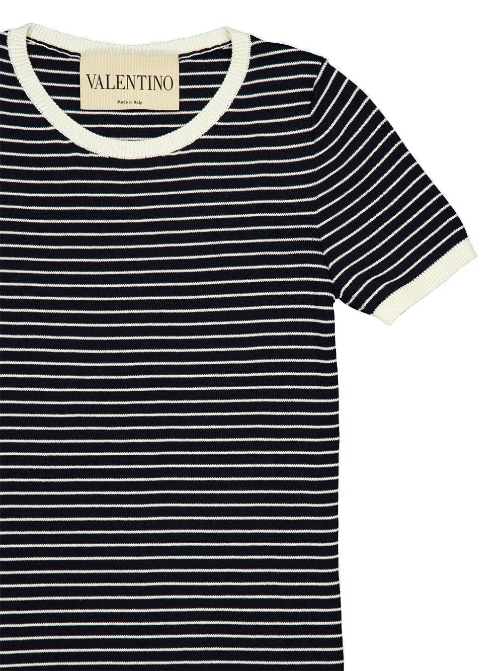 Valentino Garavani VLogo Signature gestreept T-shirt Blauw
