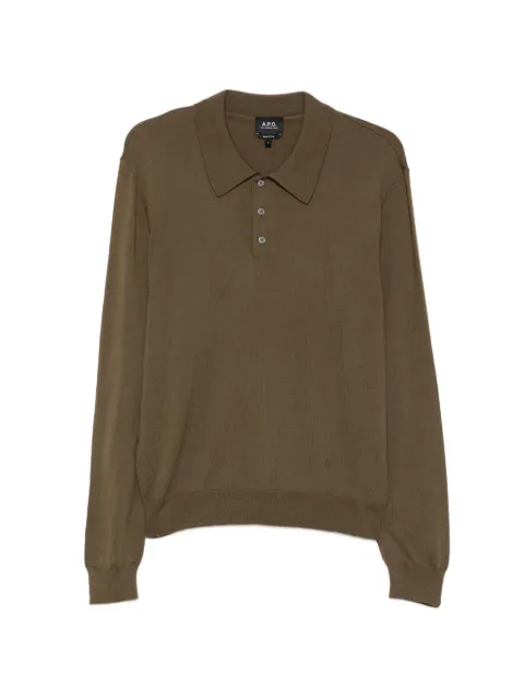 A.P.C. Polo a maniche lunghe