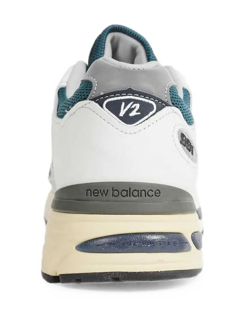 New Balance Made in UK 991v2 panelled leather sneakers Wit