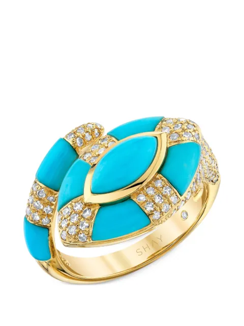 SHAY Evil Eye turquoise and diamond ring