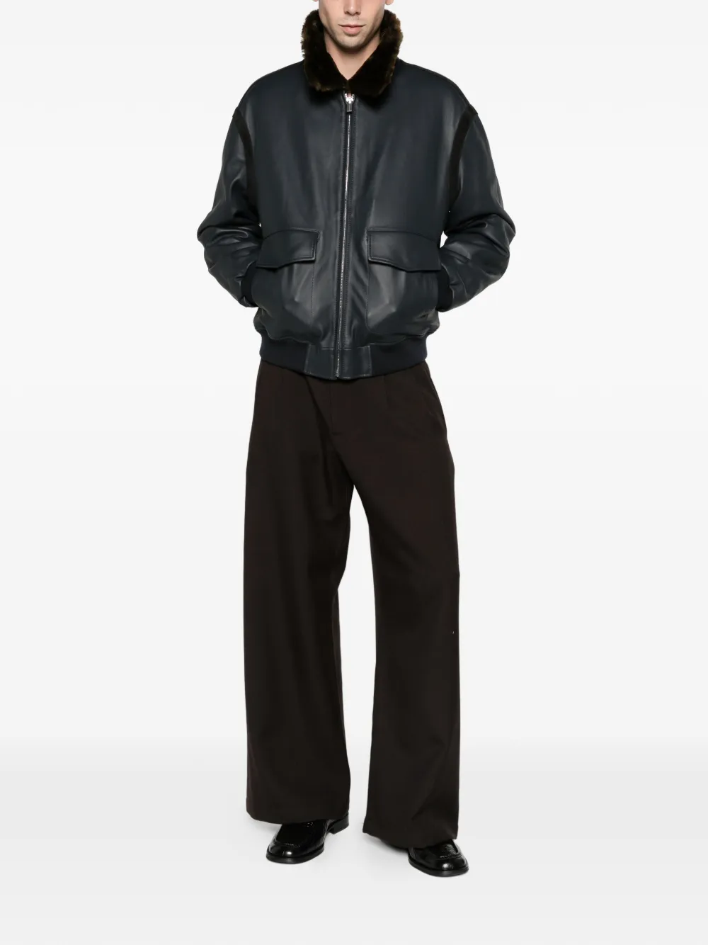 Drôle De Monsieur aviator jacket Grijs