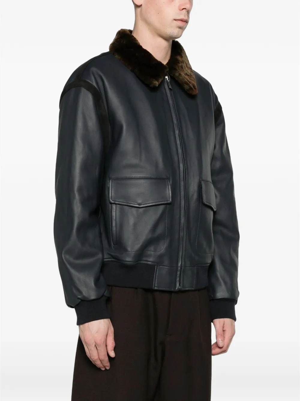 Drôle De Monsieur aviator jacket Grijs