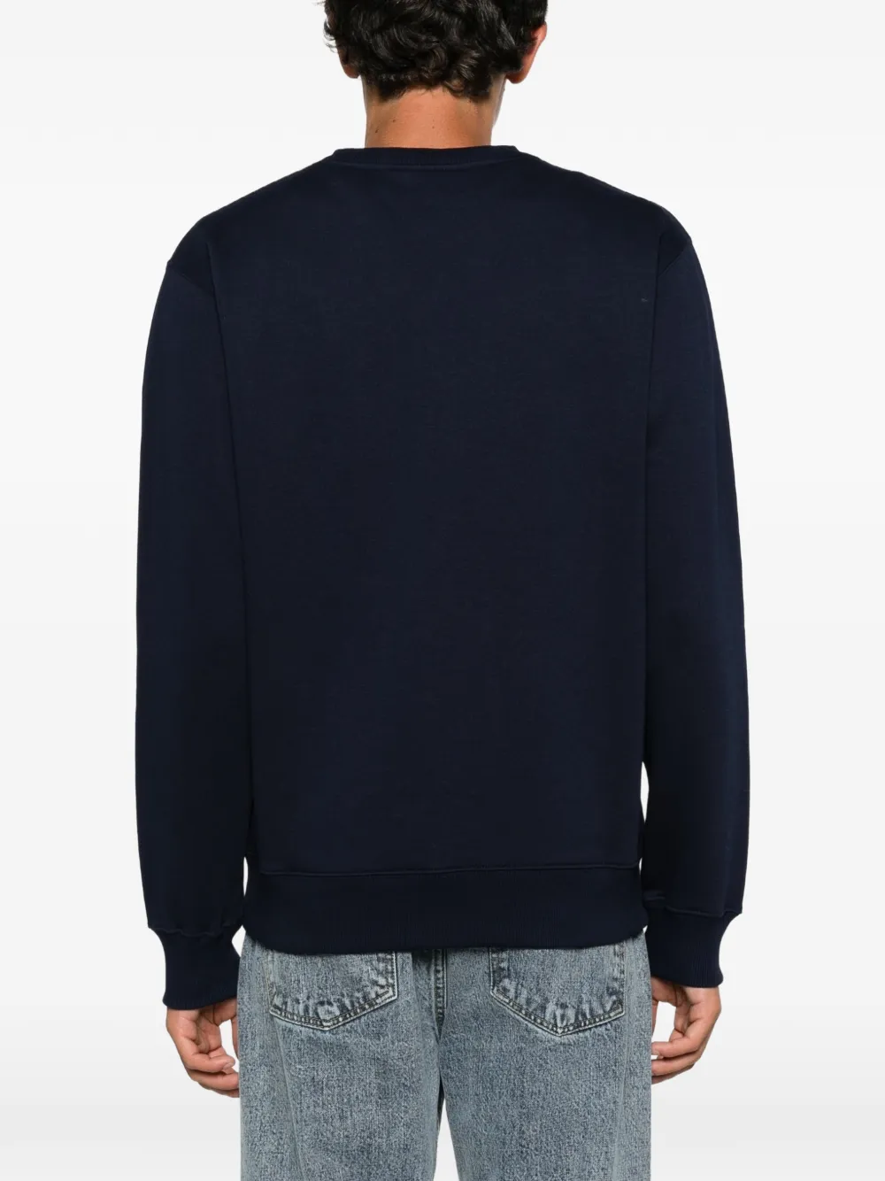 Drôle De Monsieur column-print sweatshirt Blauw