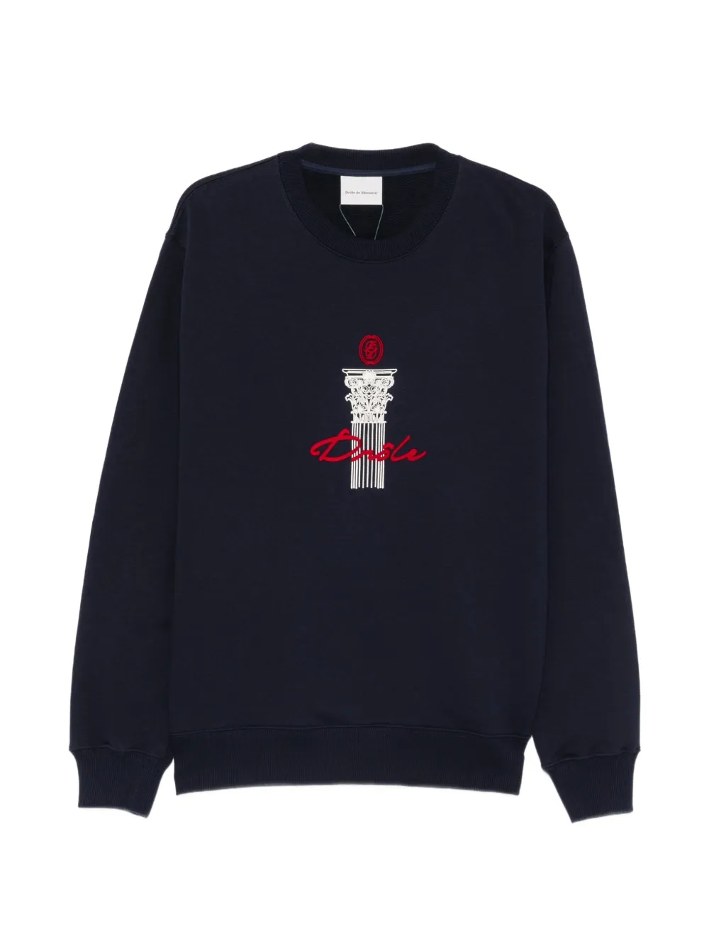 Drôle De Monsieur column-print sweatshirt - Blu