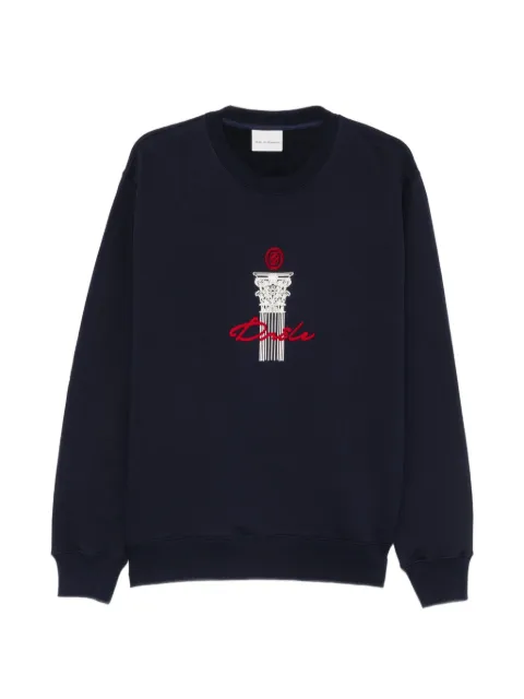 Drôle De Monsieur sudadera con columnas estampadas