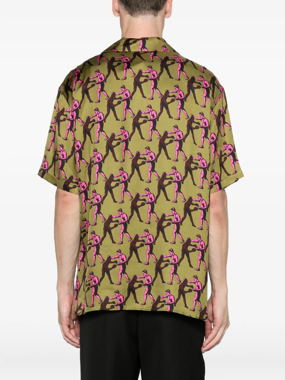Drôle De Monsieur Notcha short sleeve shirt boxers print Groen