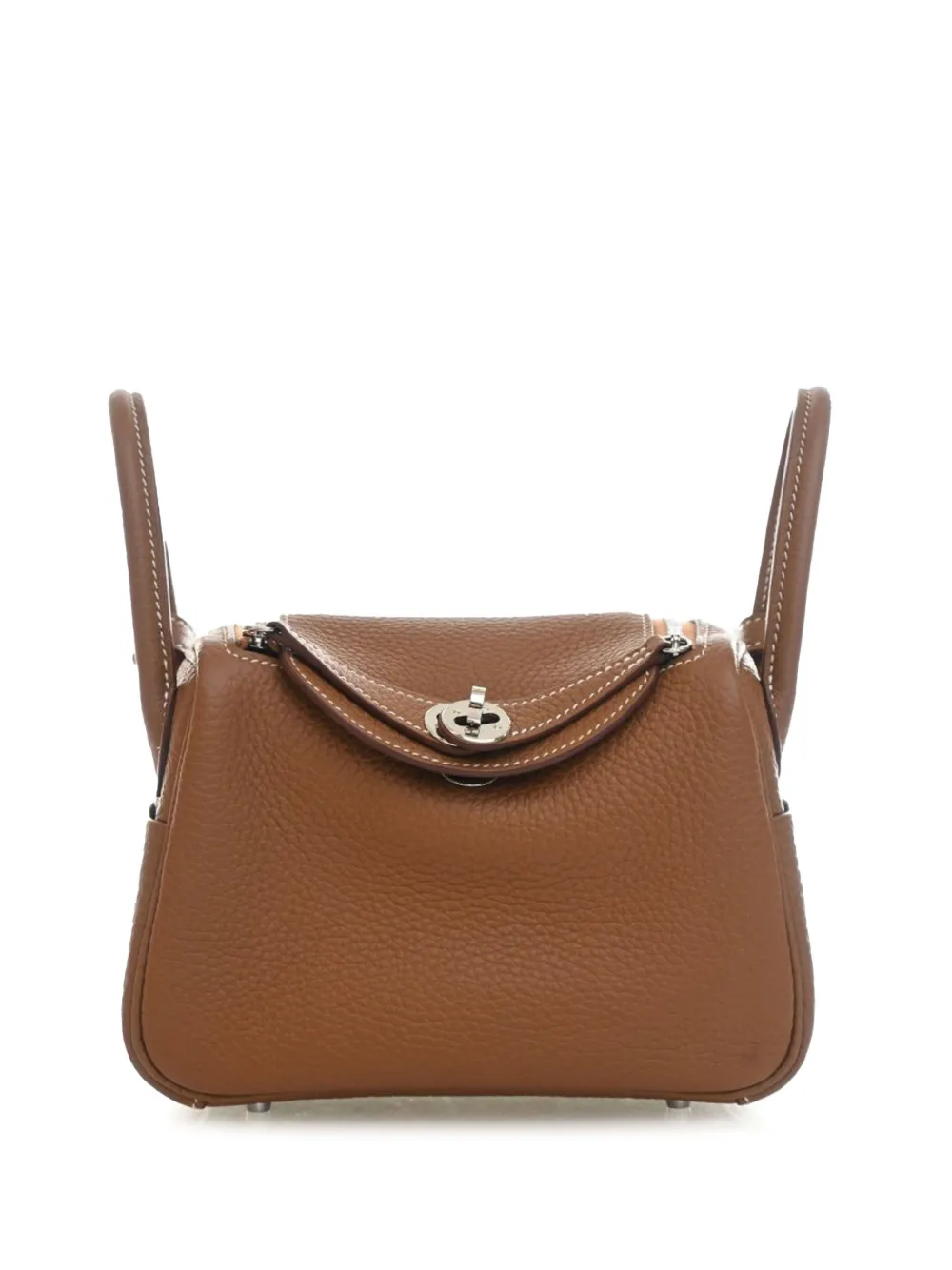Hermès Pre-Owned 2025 Mini Clemence Lindy 20 satchel - Marrone