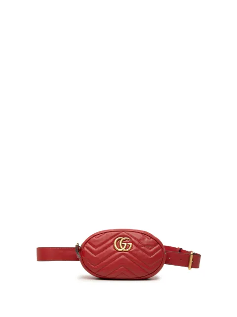 Gucci Pre-Owned 2016-2026 GG Marmont Matelasse Leather belt bag