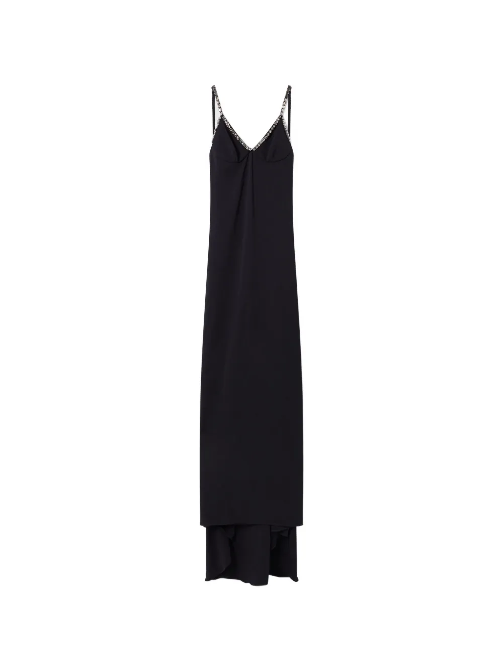 Stella McCartney Abito da sera lungo con decorazione - Nero