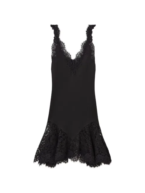 Stella McCartney Abito smanicato con finiture in pizzo
