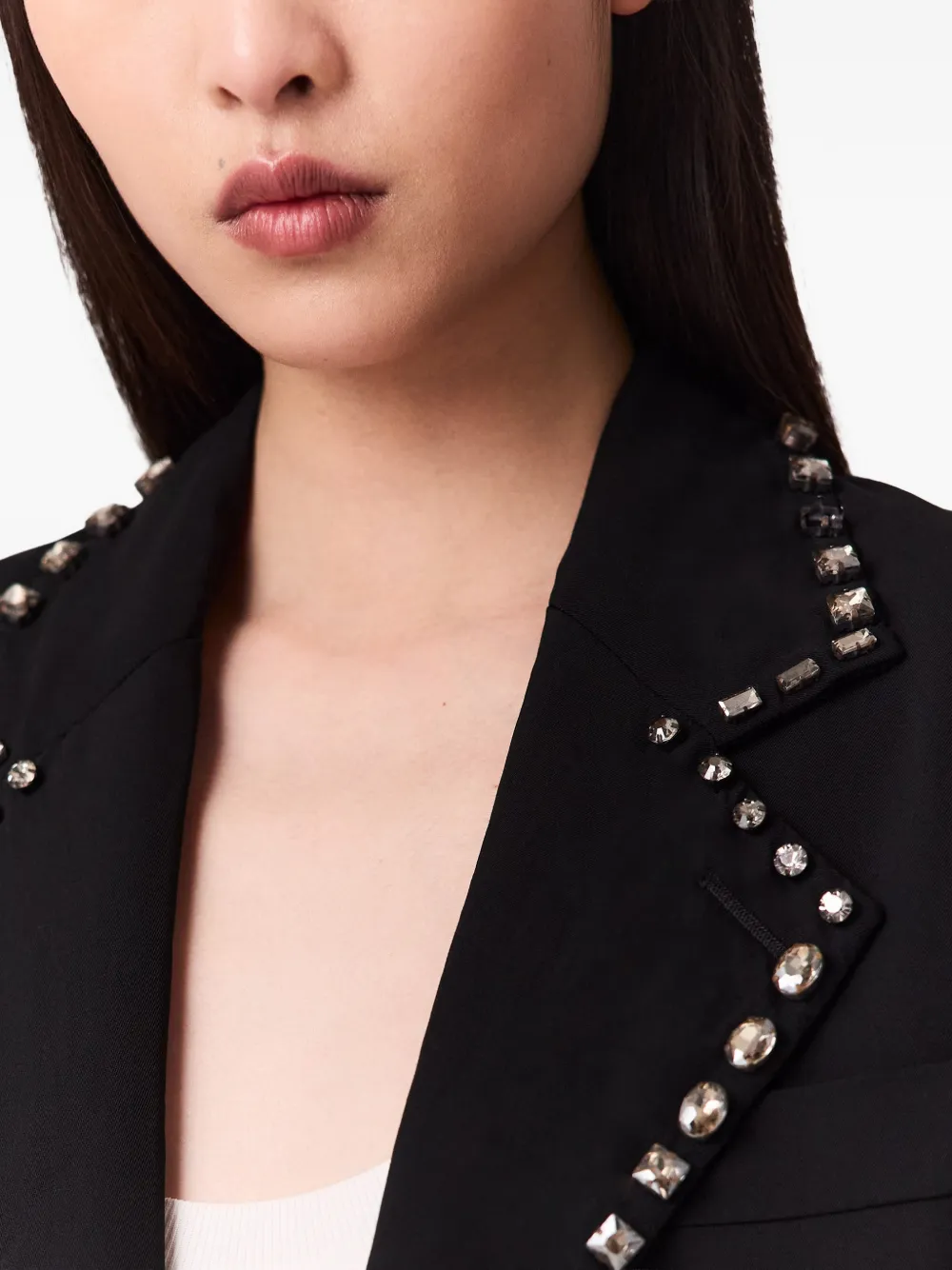 Stella McCartney Blazer verfraaid met kristallen Zwart