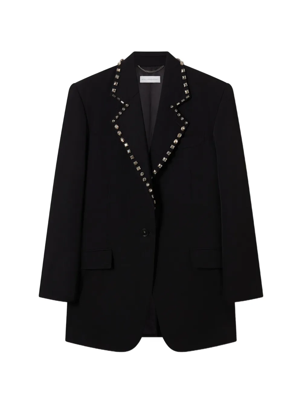 Stella McCartney Blazer mit Kristallen - Schwarz