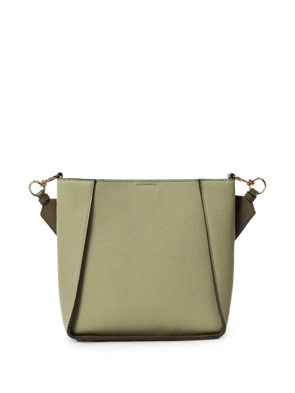 Stella McCartney Katoenen schoudertas met geperforeerd logo Groen