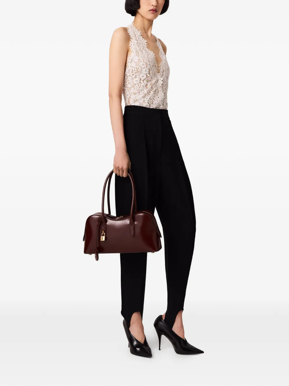 Stella McCartney Pantalon met detail Zwart