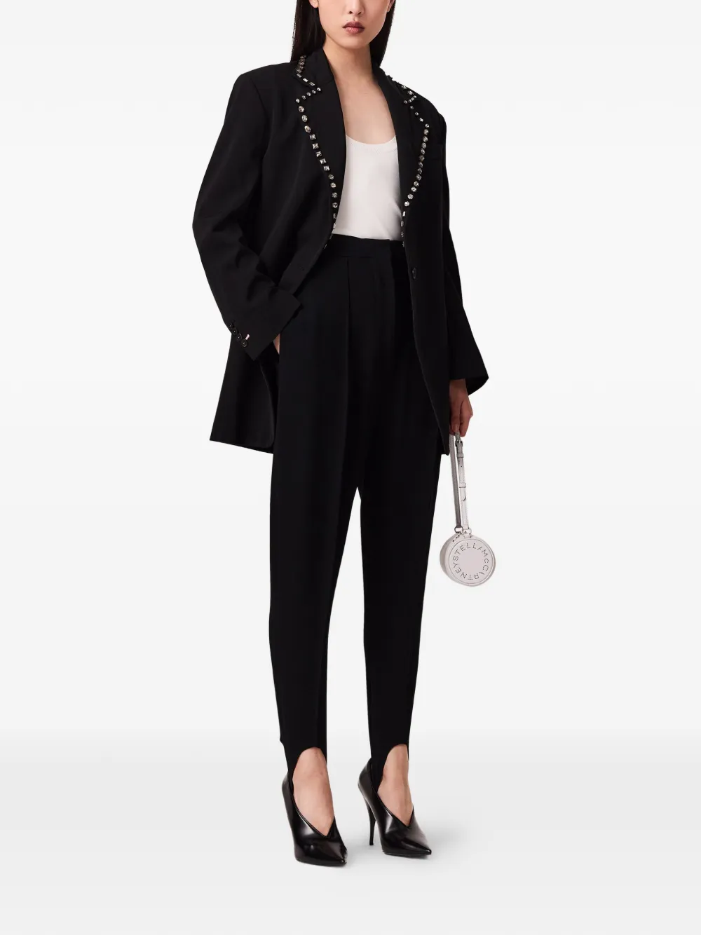 Stella McCartney Pantalon met detail Zwart