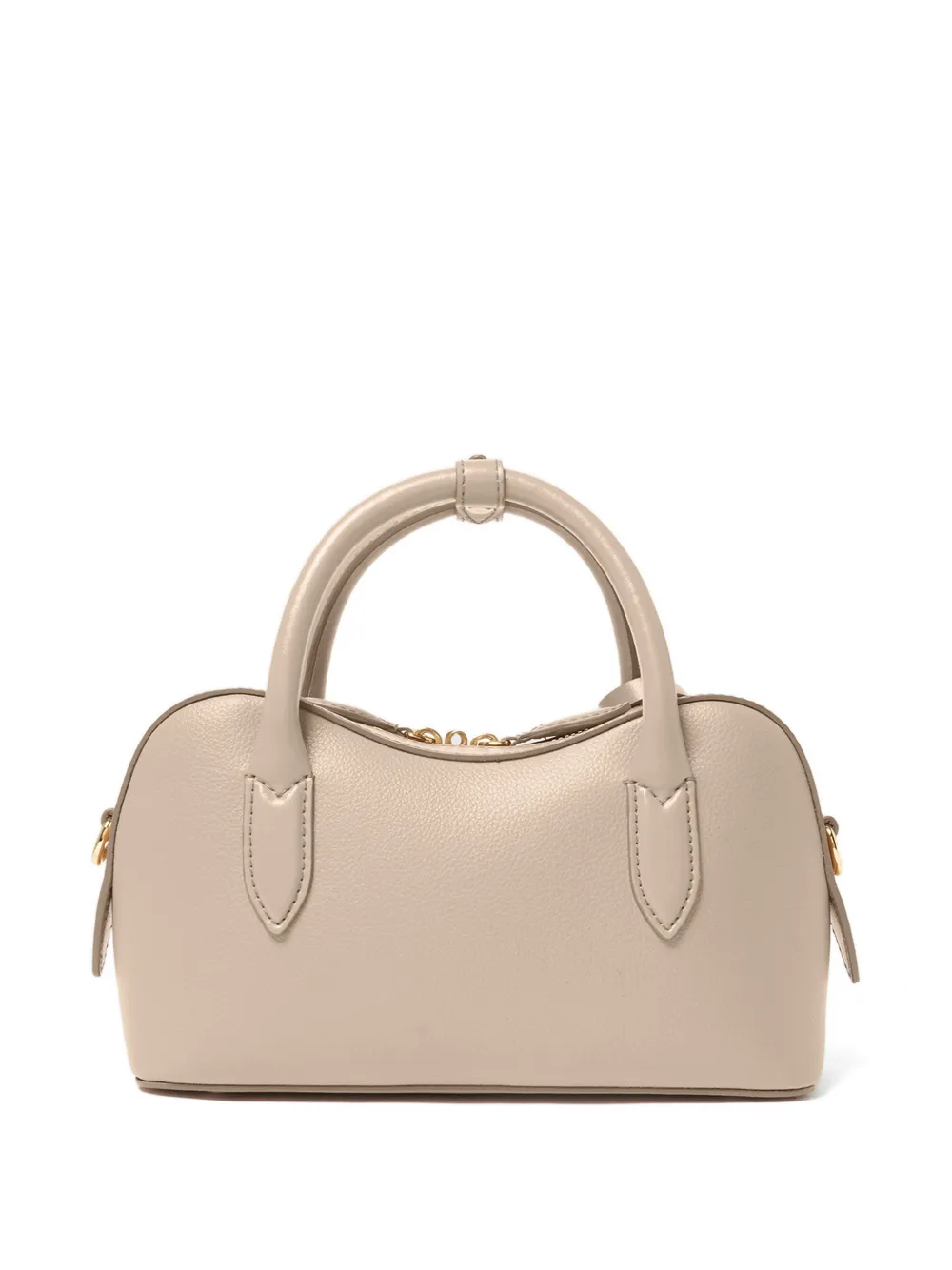 Stella McCartney Shopper met hangslot-detail en textuur Beige