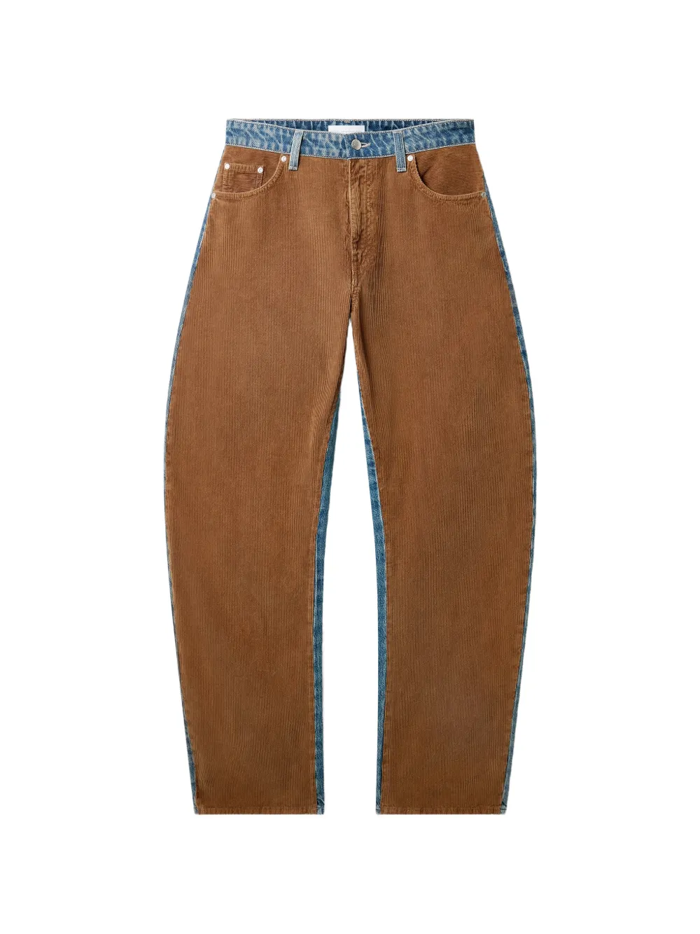 Stella McCartney corduroy-panelled jeans - Braun