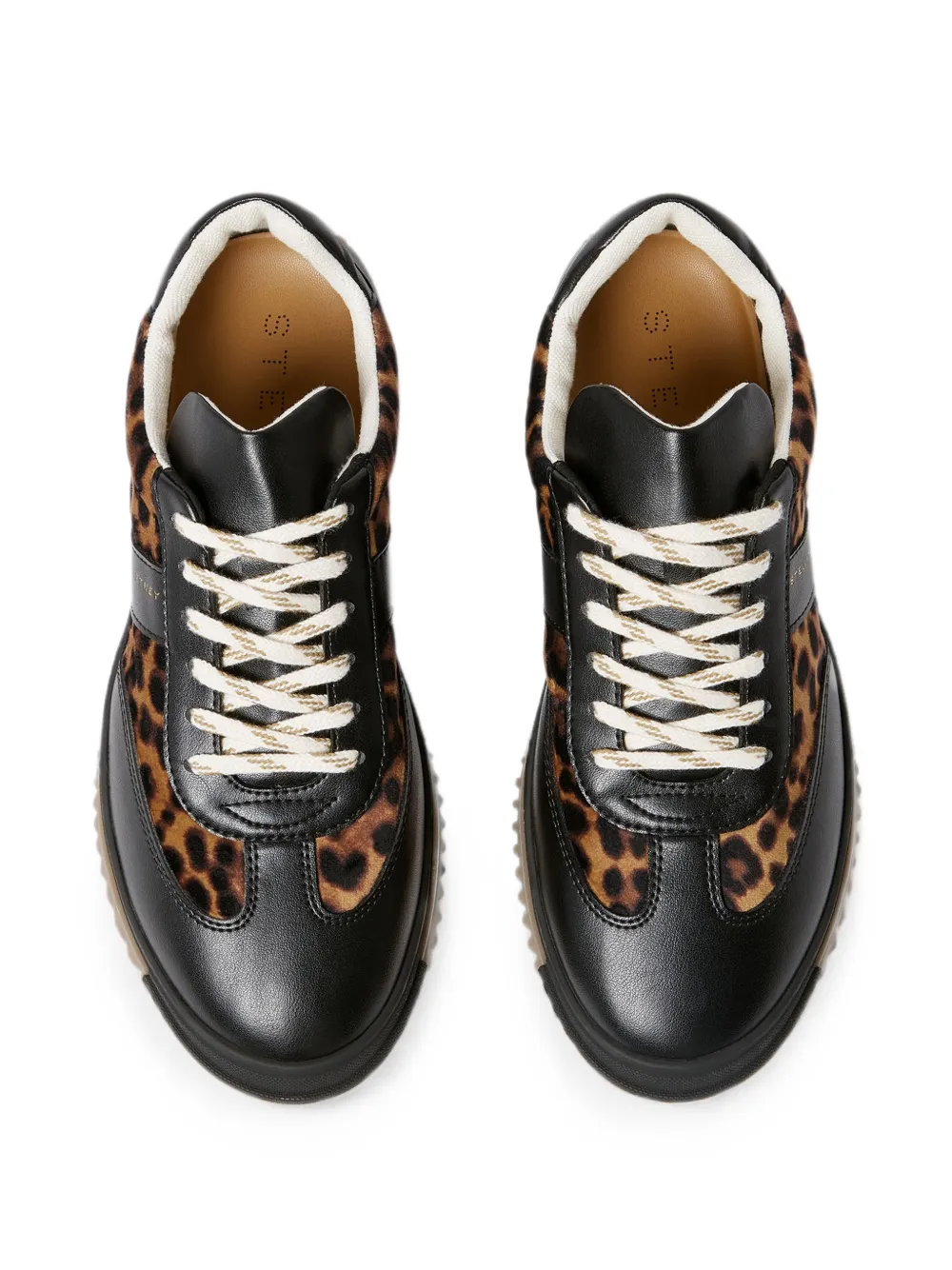 Stella McCartney Sneakers met luipaard-print Zwart