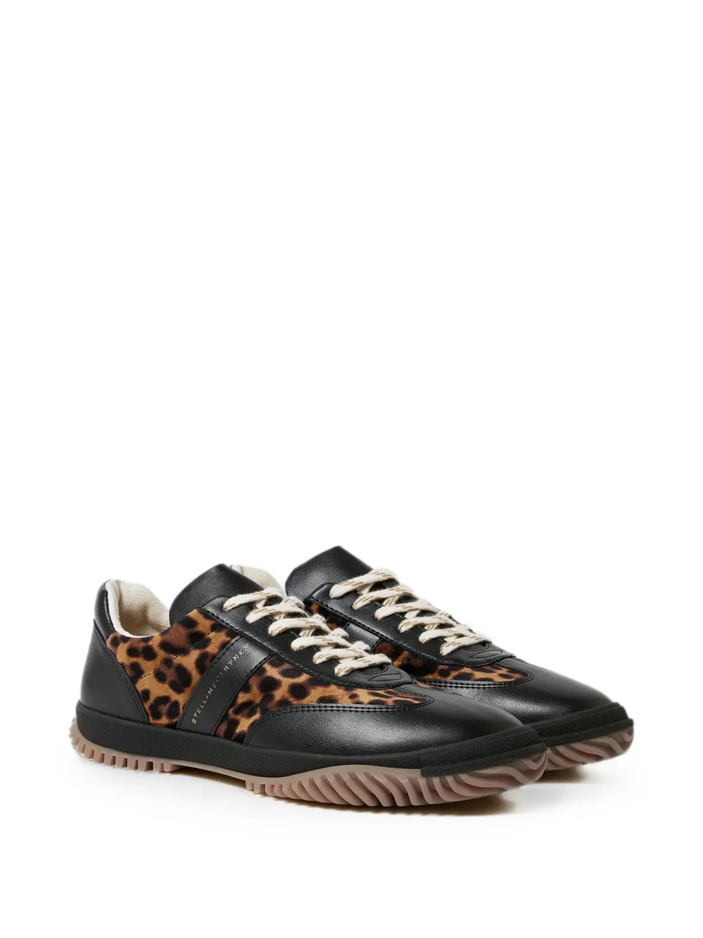 Stella McCartney Sneakers met luipaard-print Zwart