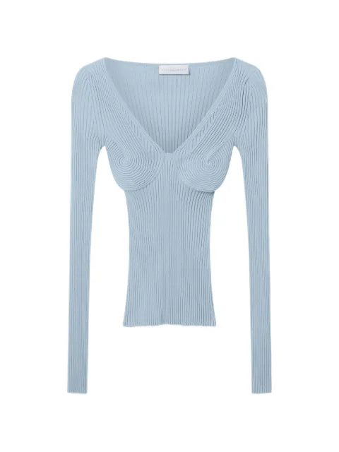 Stella McCartney ribbed-knit V-neck top