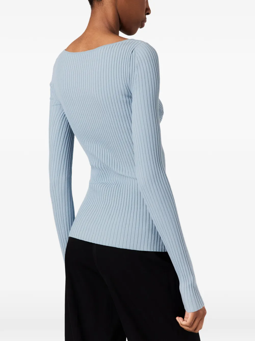 Stella McCartney Top met V-hals Blauw