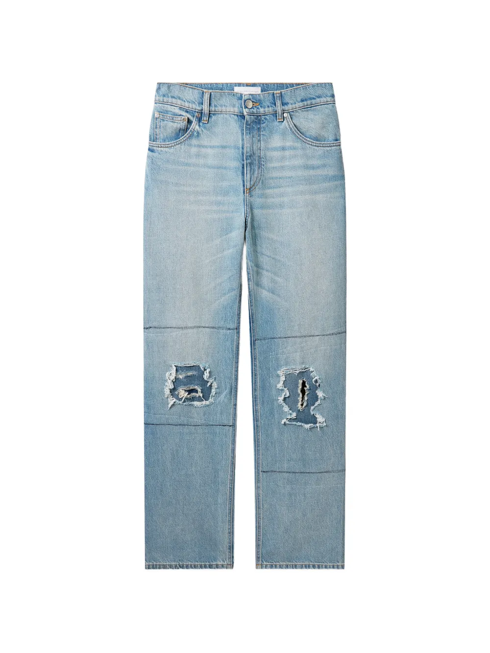 Stella McCartney distressed patchwork jeans - Blau