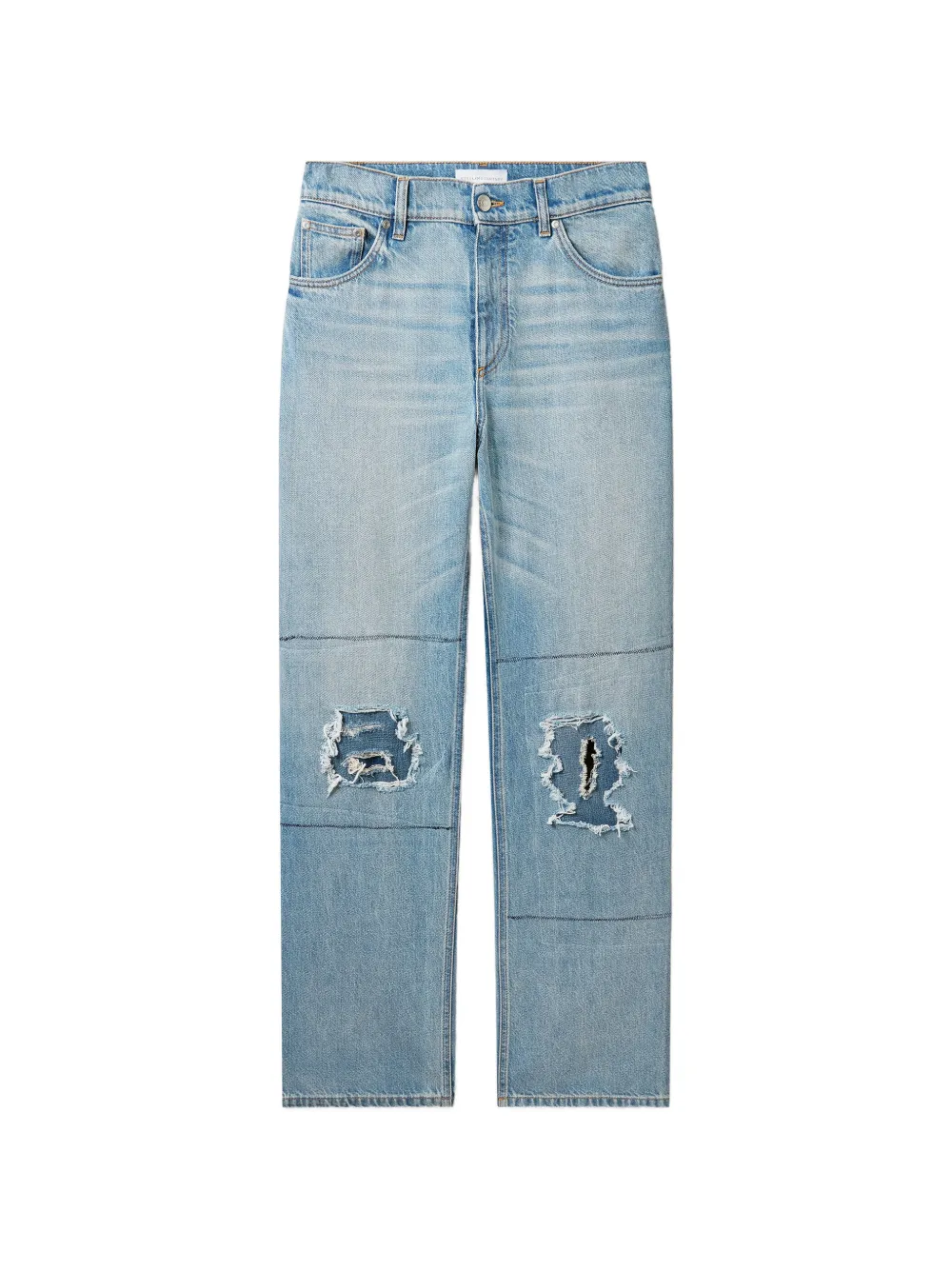 Stella McCartney distressed patchwork jeans - Blau